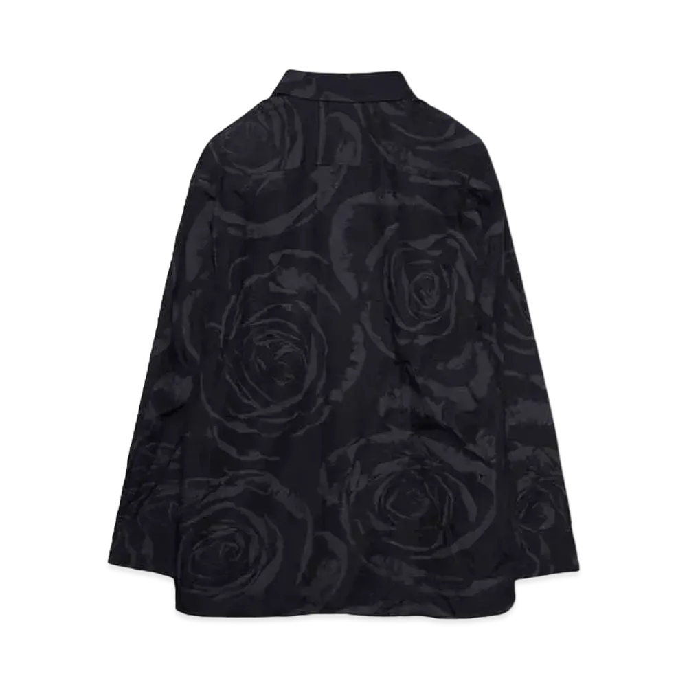 LAD MUSICIAN VIS/PE TWILL BIG ROSE BIG SHIRT "BLACK"
