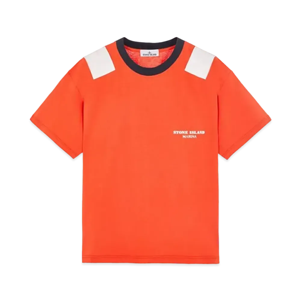 Stone Island 223X3 Marina Crew Neck T-Shirt "Lobster Orange"