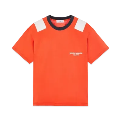 Stone Island 223X3 Marina Crew Neck T-Shirt "Lobster Orange"