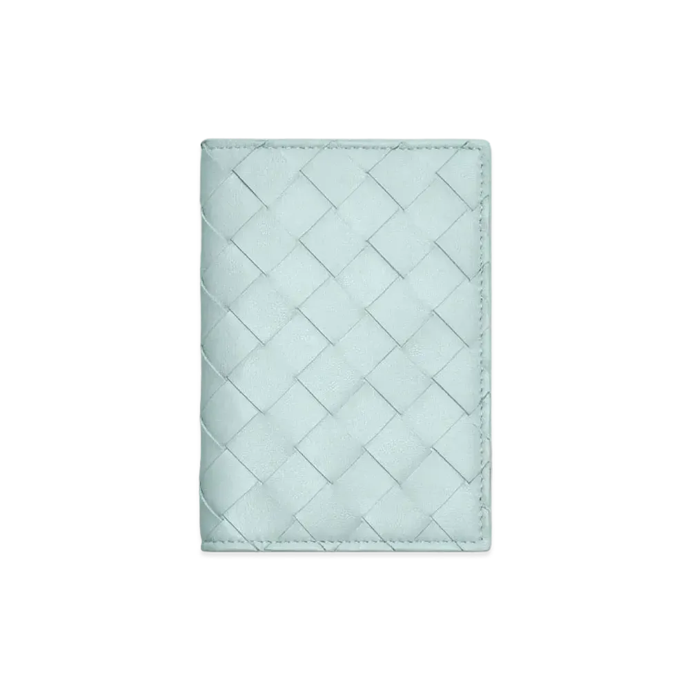 Bottega Veneta Passport Case "Teal Washed"