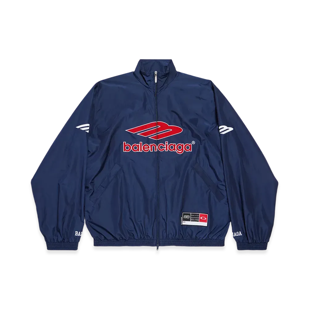 BALENCIAGA 3B Football Tracksuit Jacket "New Dark Navy"