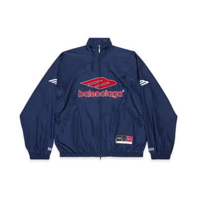 BALENCIAGA 3B Football Tracksuit Jacket "New Dark Navy"
