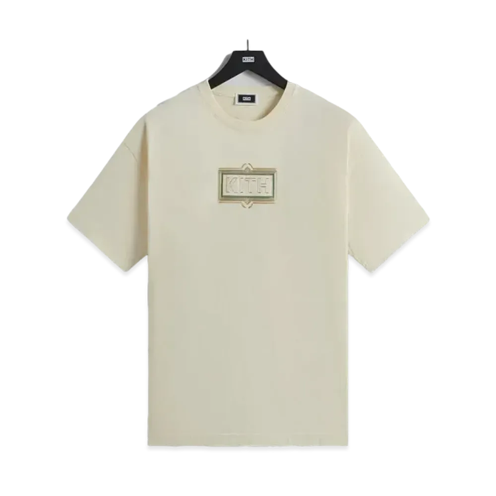 Kith Ornate Classic Logo Tee "Sandrift"