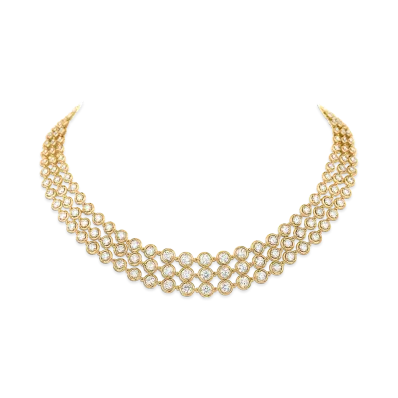 Van Cleef & Arpels Palmyre necklace 3 rows "18K Yellow gold/Diamond"