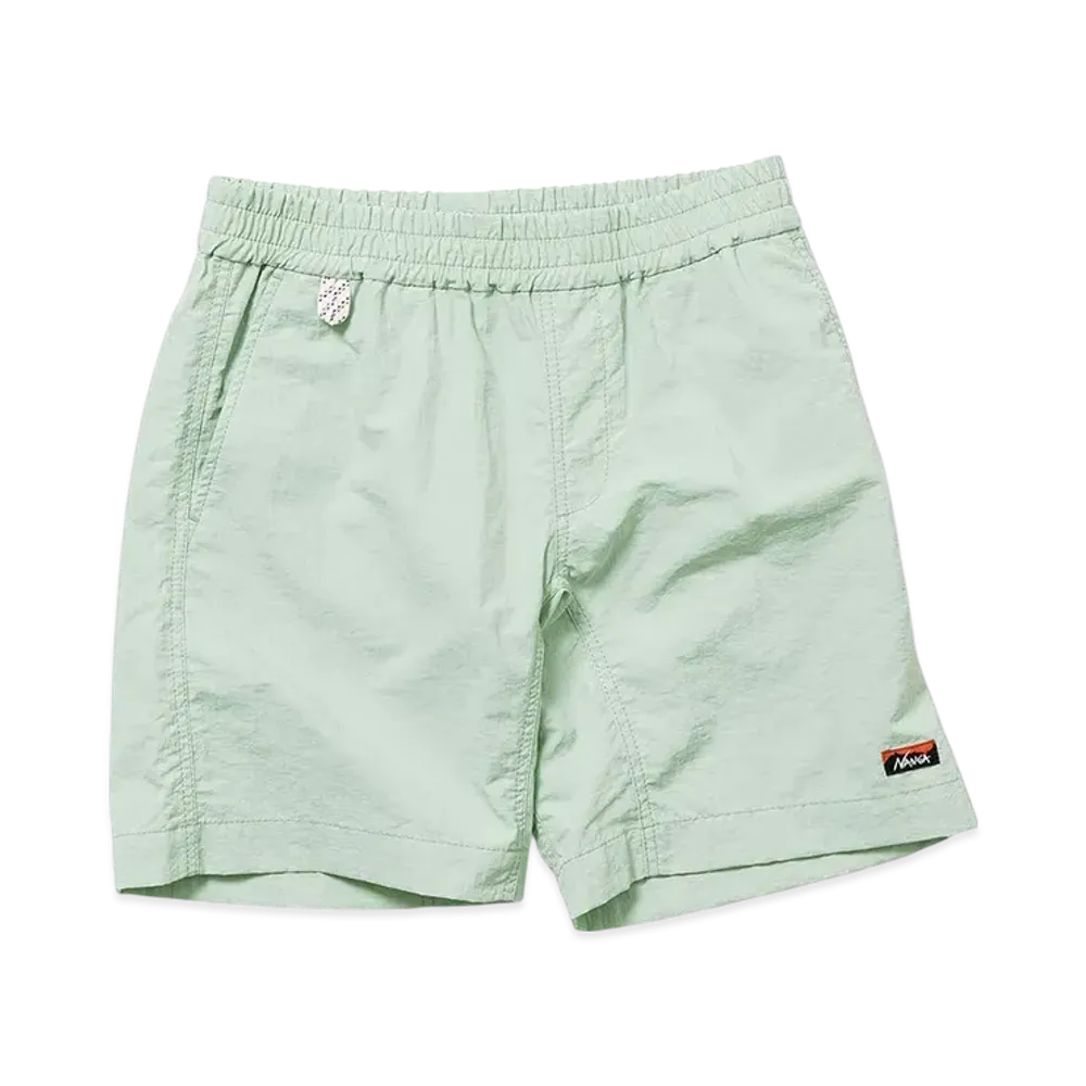 NANGA Nylon Tusser Kids Easy Shorts "LightGreen"