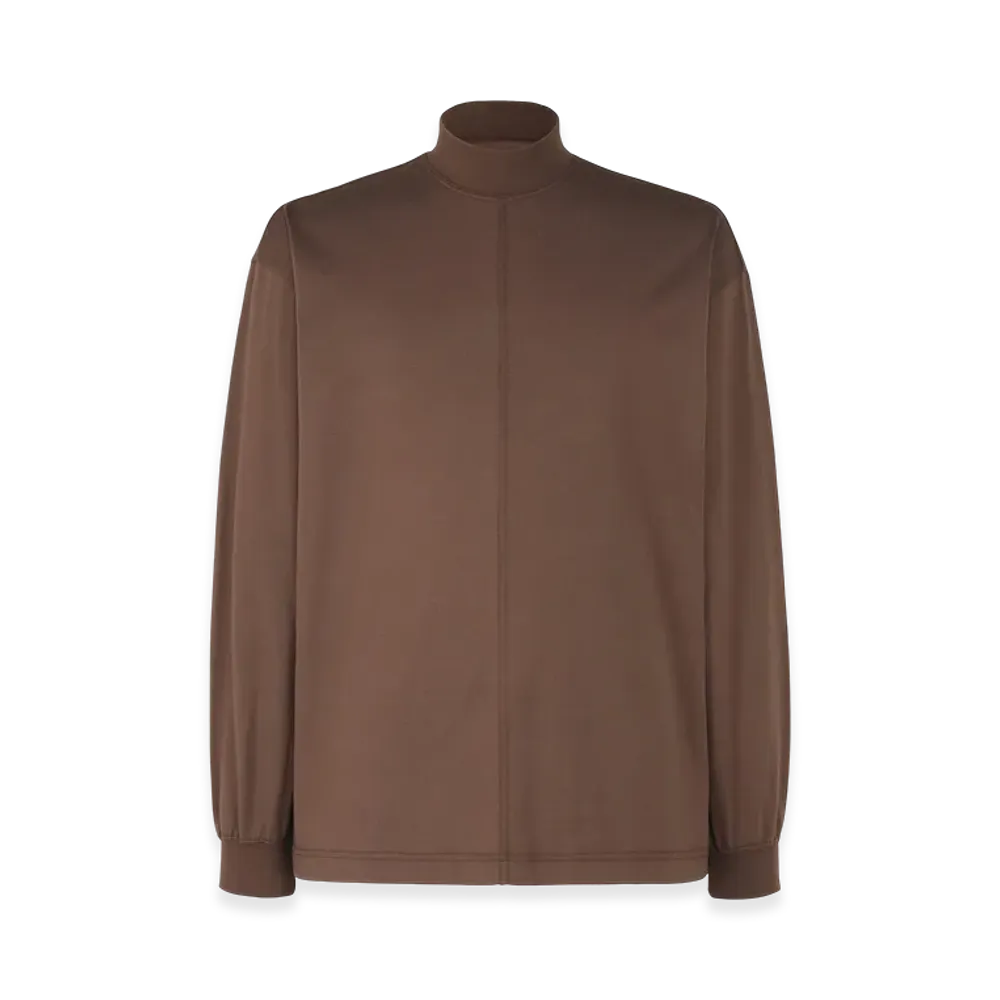 HOMME PLISSE ISSEY MIYAKE Black Turtleneck Top "Brown"
