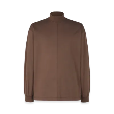 HOMME PLISSE ISSEY MIYAKE Black Turtleneck Top "Brown"
