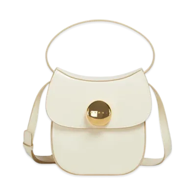 MARNI Butterfly Small Handbag in Leather "Shell"