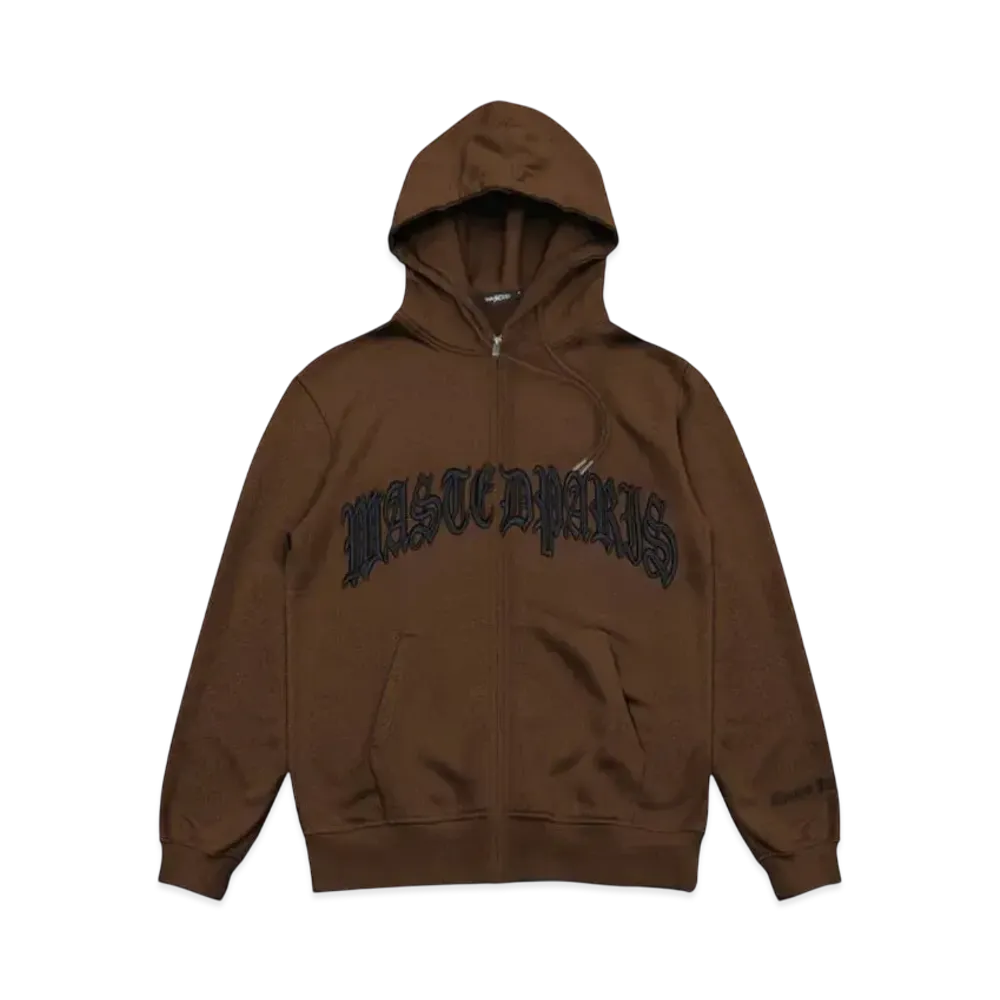 WASTED PARIS Hoodie Zip Kingdom "Brown"