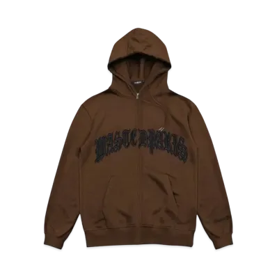 WASTED PARIS Hoodie Zip Kingdom "Brown"