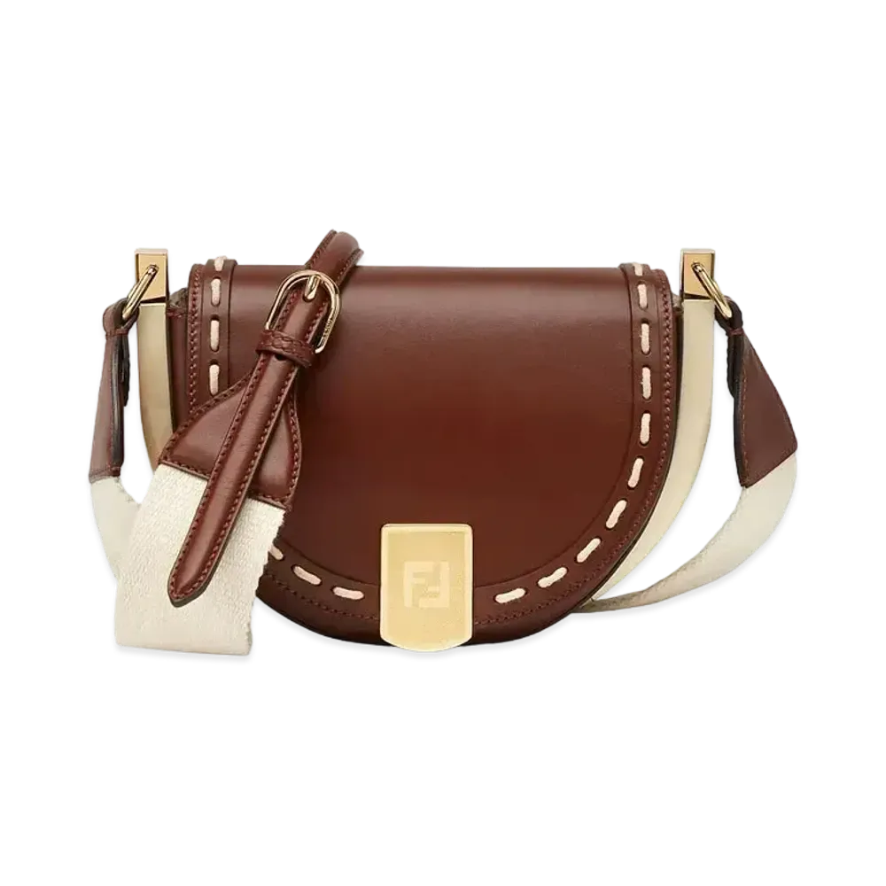 FENDI Moonlight Leather Bag "Brown"