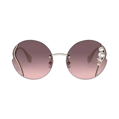 MIU MIU La Mondeen Sunglasses "Gray/Alabaster Gradation"