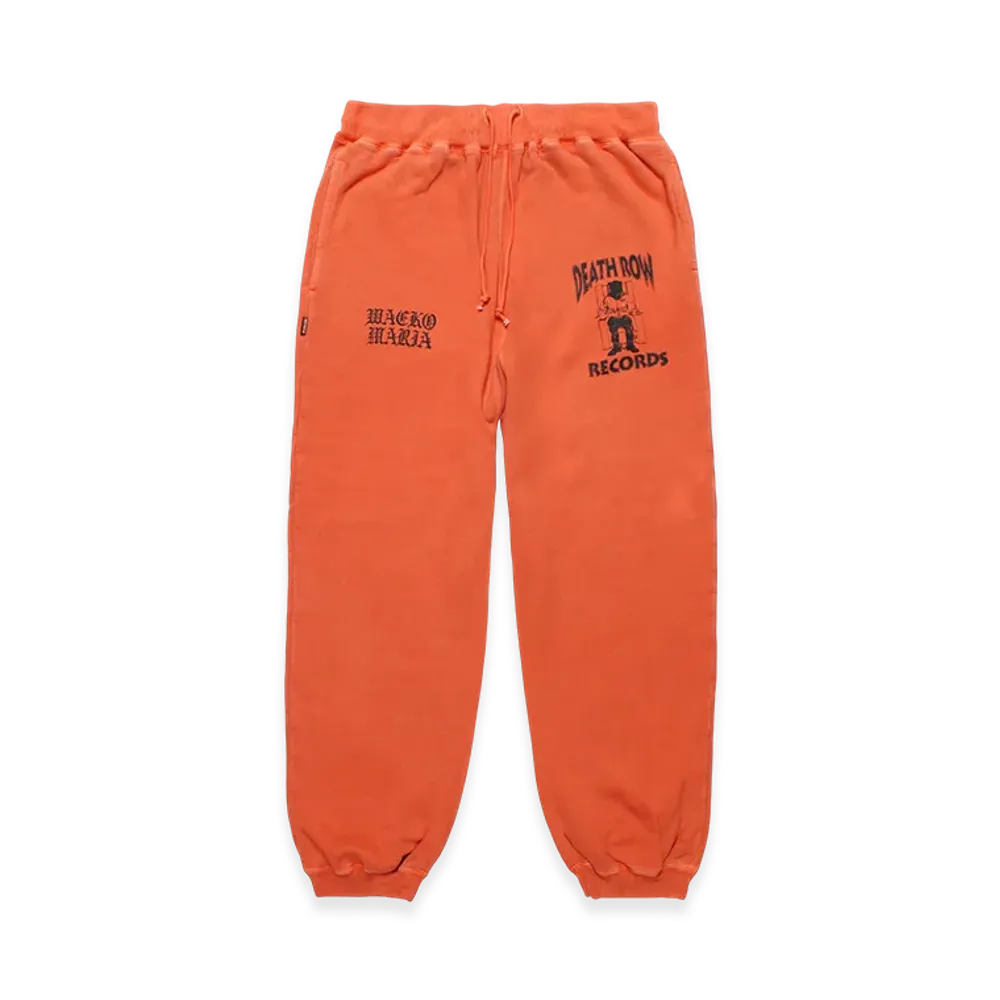 WACKO MARIA Death Row Records / Garment Dyed Sweat Pants "Orange"