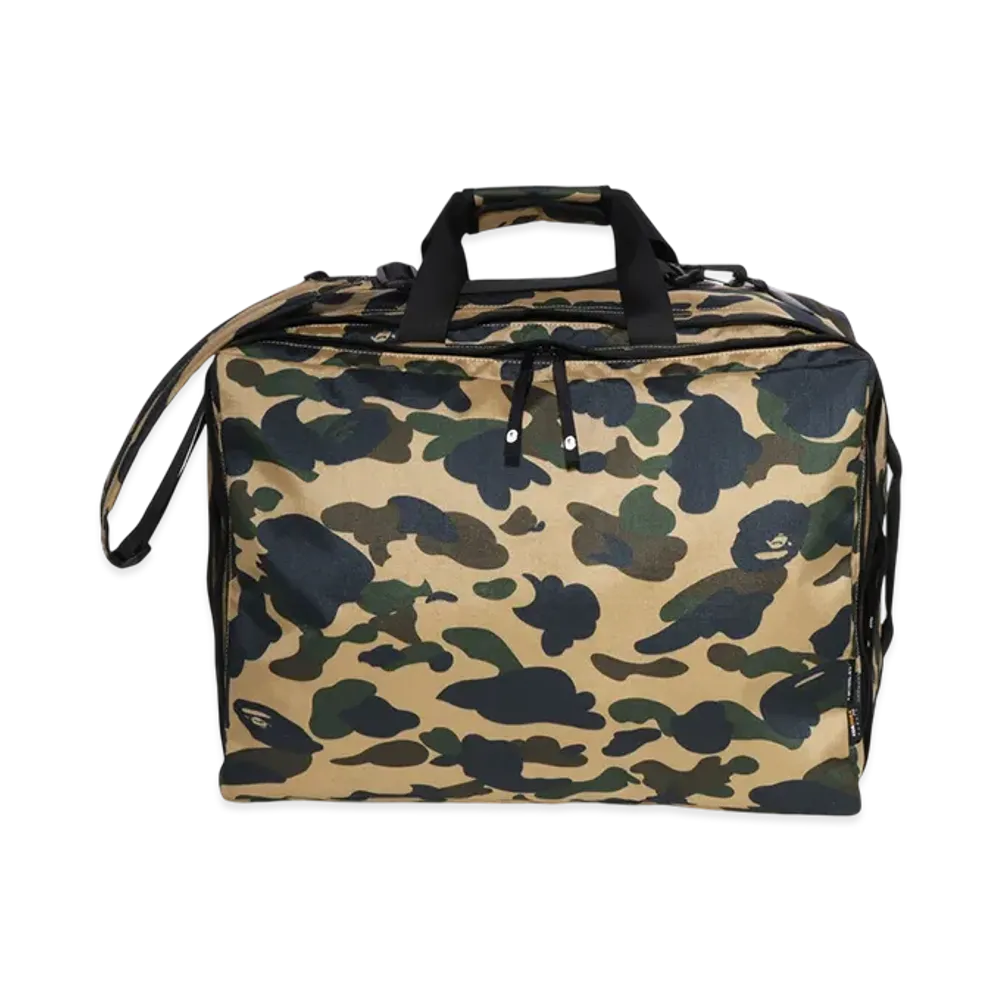A BATHING APE 1St Camo 3Way Bag "Yellow"