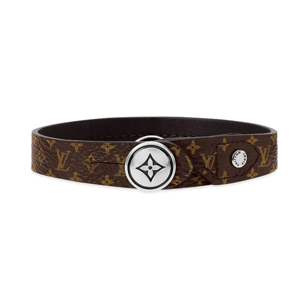 Louis Vuitton Bracelet LV Studs Leather "Dark Brown"