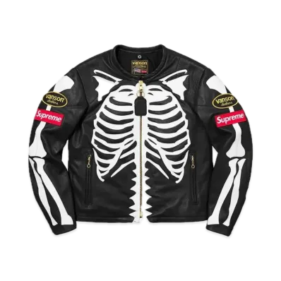 Supreme x Vanson Leather Bones Jacket "Black"