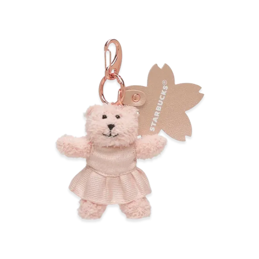 STARBUCKS SAKURA 2026 Bearista Keychain "Pink"