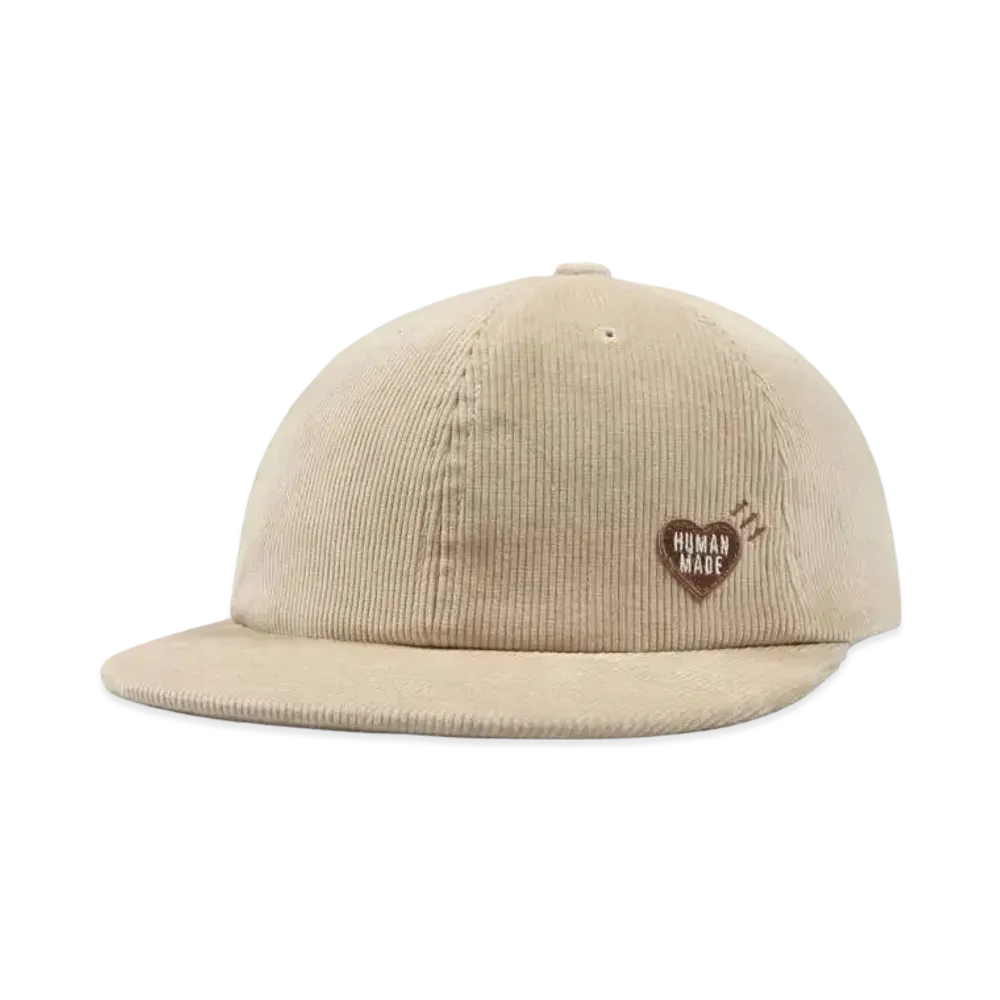 HUMAN MADE 6 PANEL CORDUROY CAP "Beige"