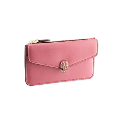 BVLGARI Serpenti Forever Card Holder "Pink"