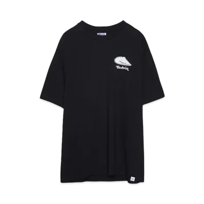 Bedwin & the heartbreakers S/S PRINTED T "HARTNETT" "BLACK"