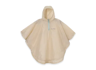 mont-bell Kid's Trekking Rain Poncho 95-125 "Ivory"