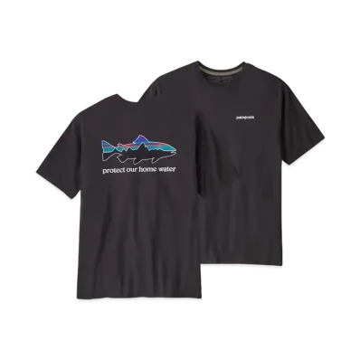 Patagonia Men's Home Water Trout Organic Tee "Black"