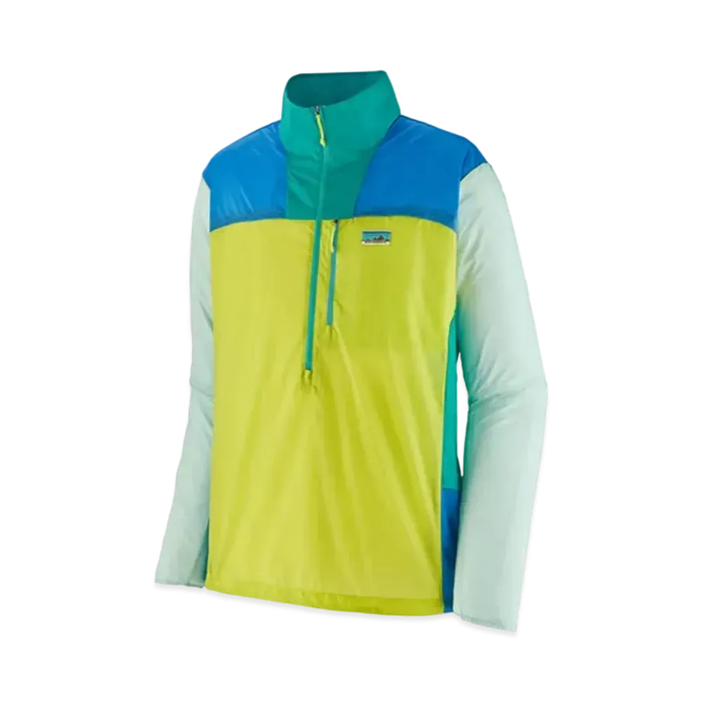 patagonia Men's Houdini Stash 1/2 Zip Pullover "Phosphorus Green"