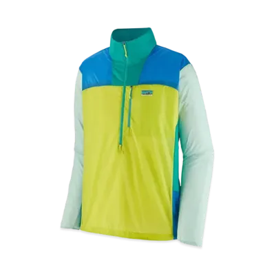 patagonia Men's Houdini Stash 1/2 Zip Pullover "Phosphorus Green"