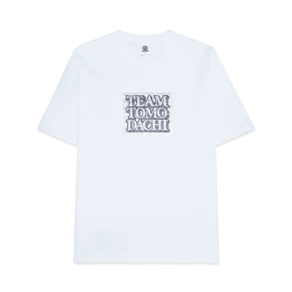 BlackEyePatch x Team Tomodachi Label Rhinestone Tee "White"