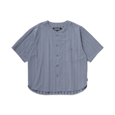NEIGHBORHOOD Dobby No Collar Shirt SS "Gray"
