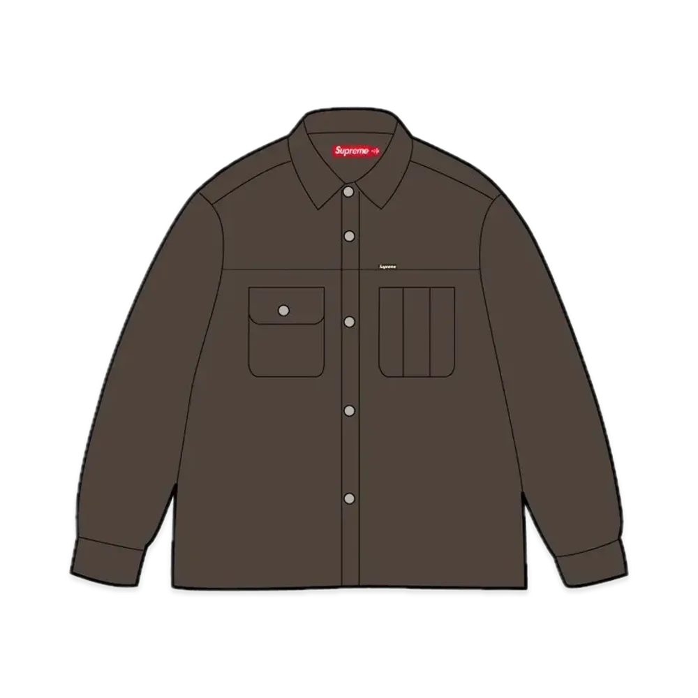 Supreme Washed Corduroy Shirt "Brown"
