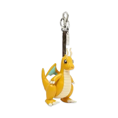 Pokemon x Fragment x FENDI Dragonite Key Holder Nappa Leather Isetan Shinjuku Store Men's Building 1F The Stage Limited "Yellow"