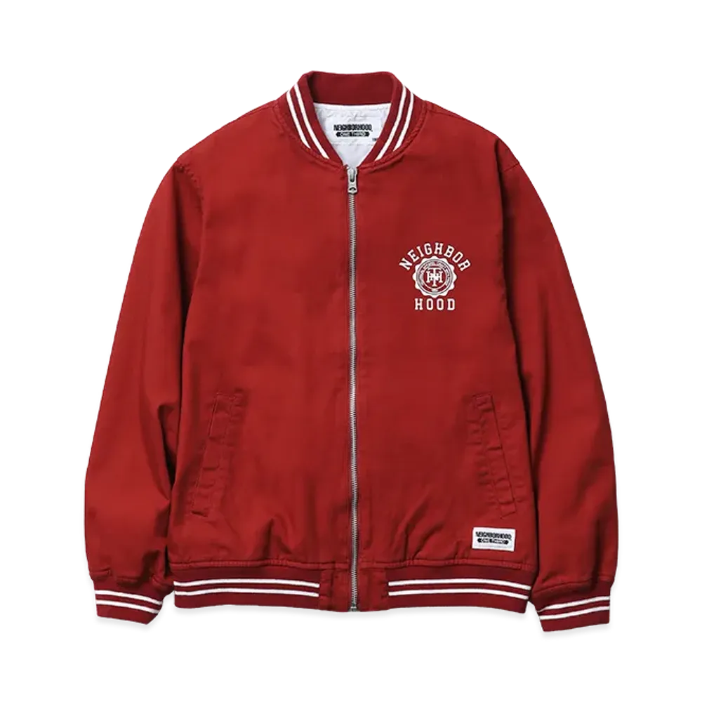 NEIGHBORHOOD Kids OT . Cotton Zip Award Jacket "Burgundy"
