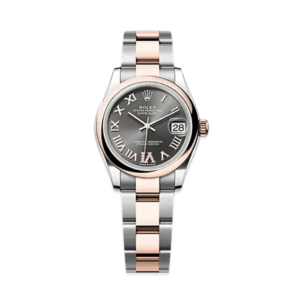 ROLEX Datejust 31mm Oystersteel & Everose Gold 278241 "Slate"