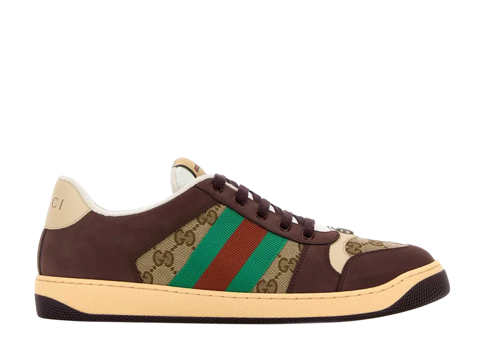 GUCCI Multicolor GG And Leather Sneakers "Multicolor"
