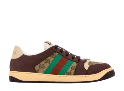 GUCCI Multicolor GG And Leather Sneakers "Multicolor"