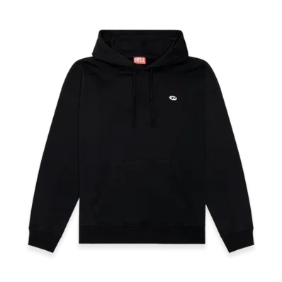 Diesel S-Rob-Hood-Doval-Pj Hoodie With Oval D Patch "Black"