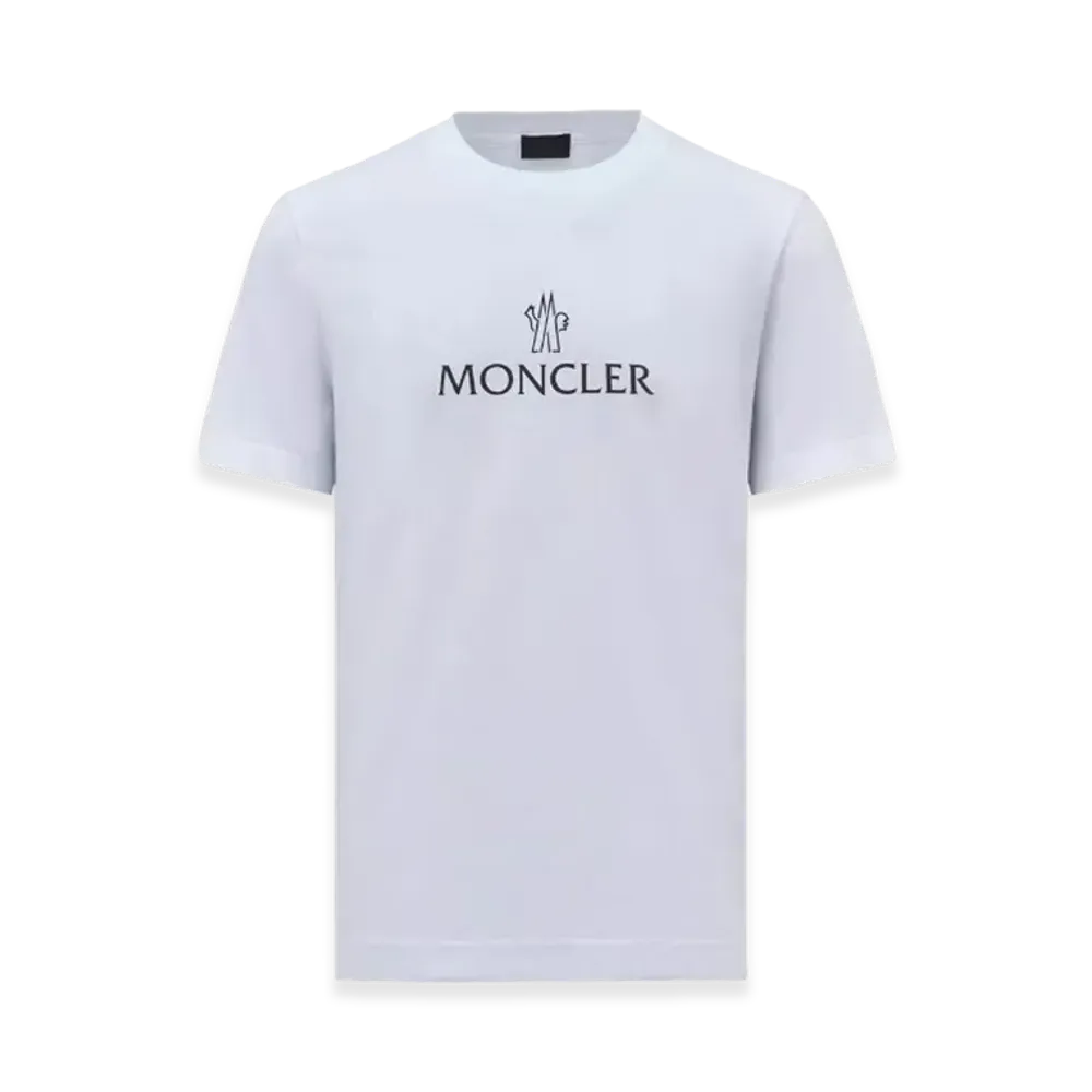MONCLER Logo Cotton T-Shirt "White"