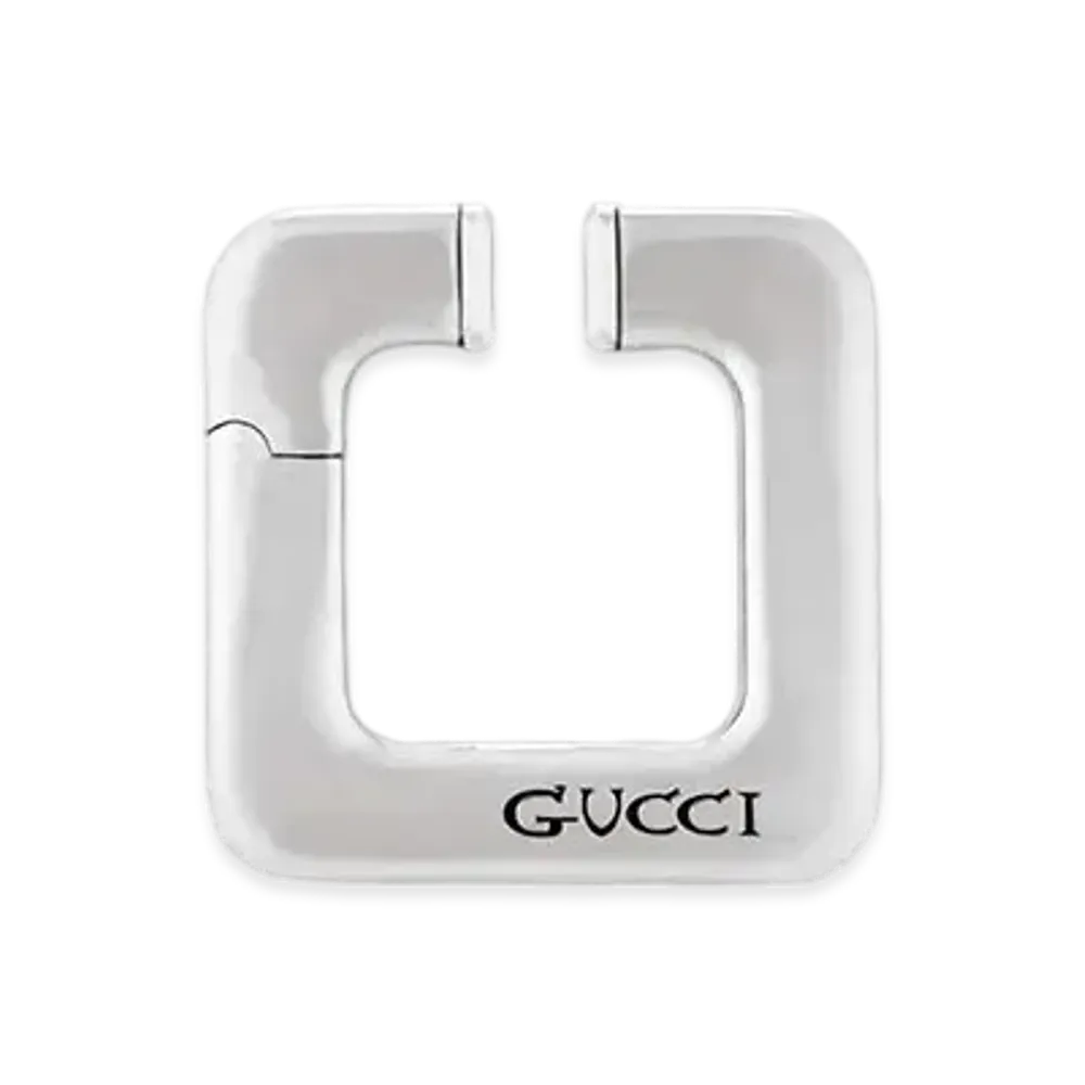 GUCCI Medium Square Earmuffs "Palladium"