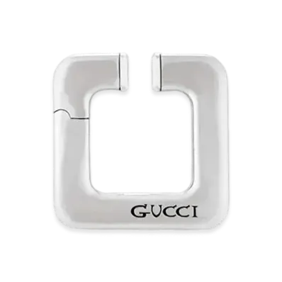 GUCCI Medium Square Earmuffs "Palladium"
