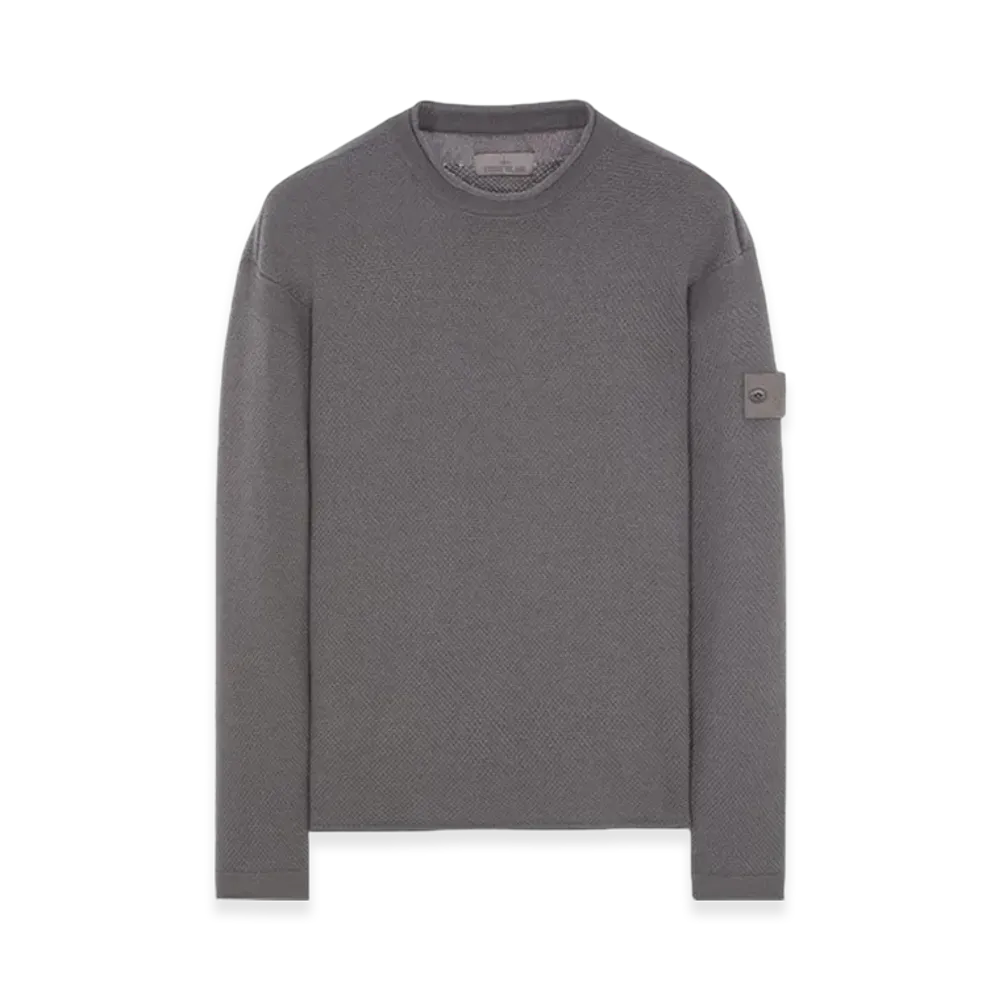 Stone Island 562FA Ghost Piece Cashmere Knit - 23FW "Dark Grey Melange"