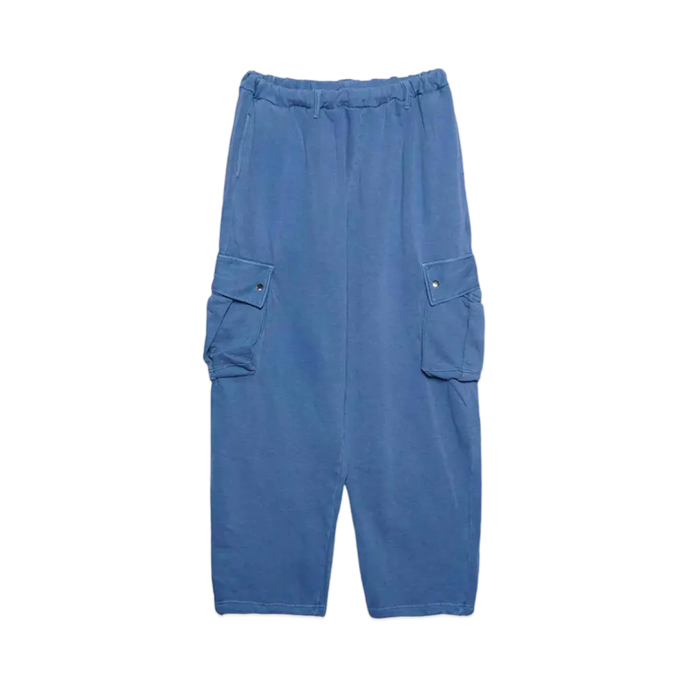 BALLSY.BROTHERS Washed loose cargo sweatpants "Blue"