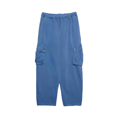 BALLSY.BROTHERS Washed loose cargo sweatpants "Blue"