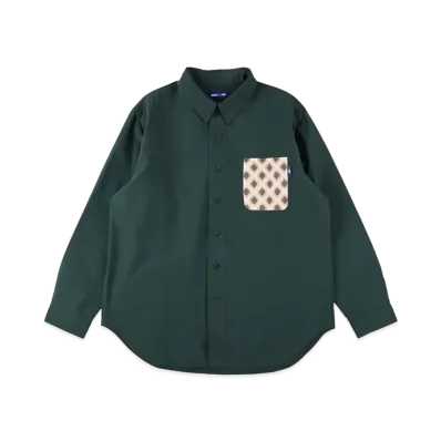 WIND AND SEA Ikat.D Switch Pocket Shirt "Green"