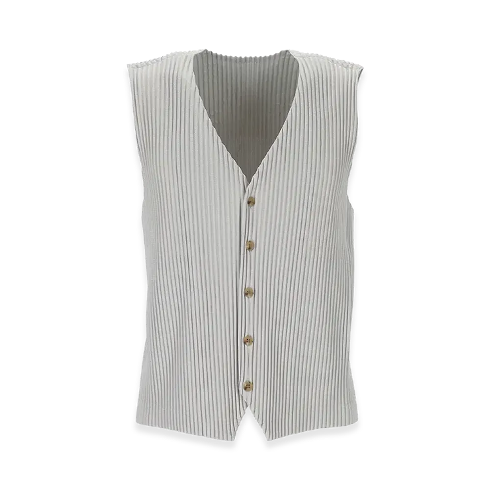 HOMME PLISSE ISSEY MIYAKE Basics Vest "Gray"