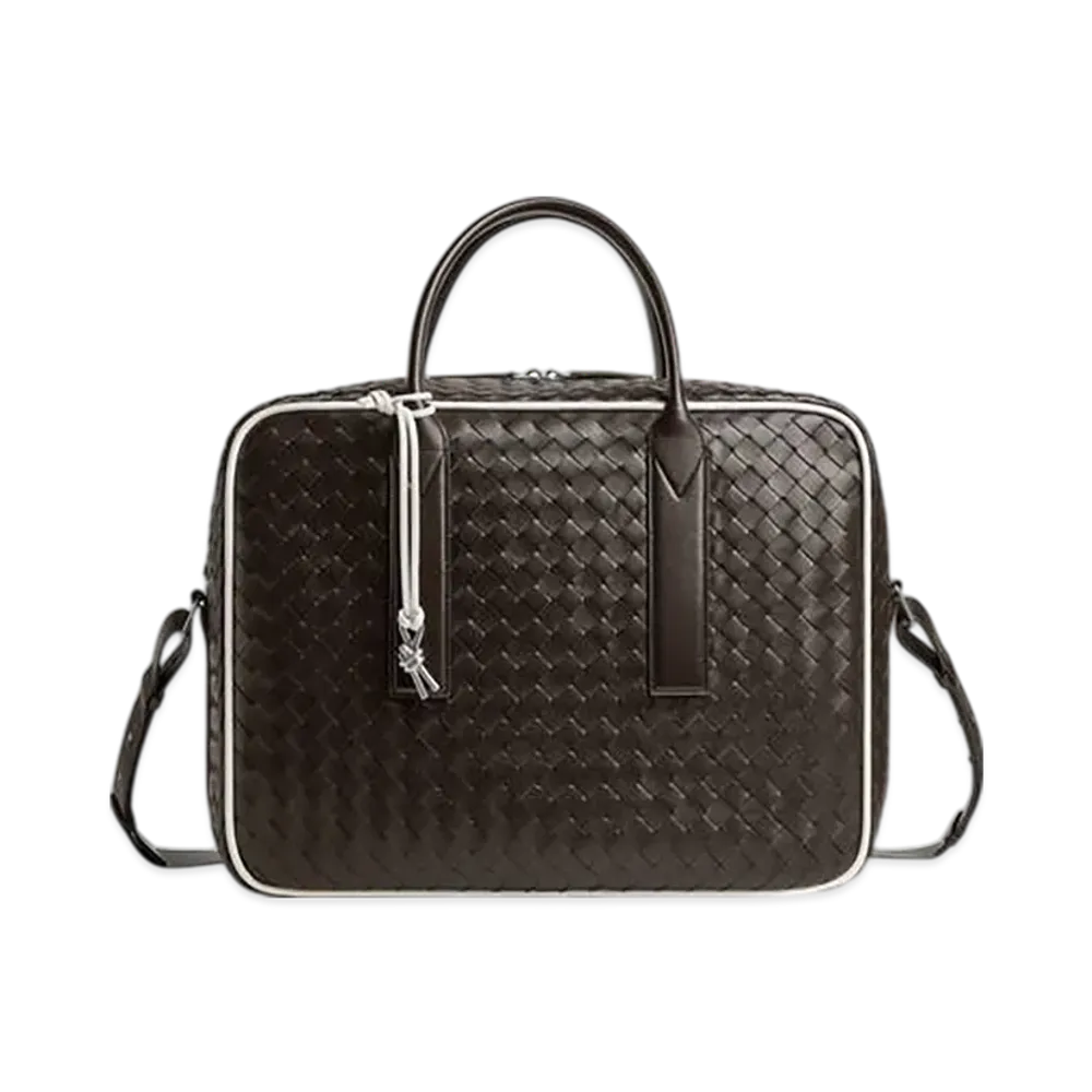 Bottega Veneta Getaway Weekender "Fondant/White"