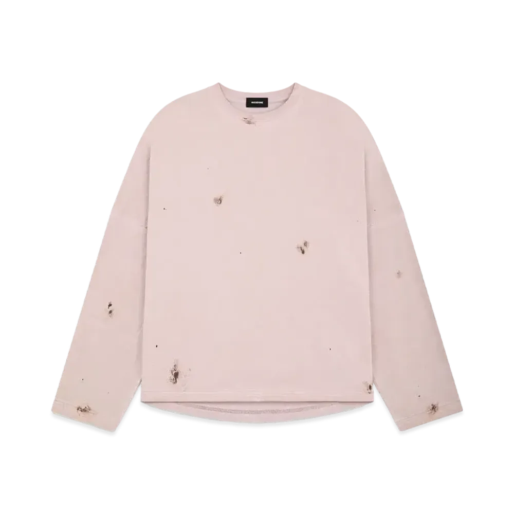 WE11DONE Washed T-shirt "Pink"