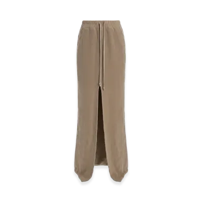 Rick Owens DRKSHDW Women's Long Phileg Pillar Skirt "Ivory"