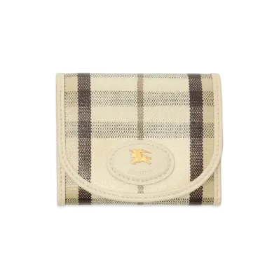 Burberry Women's Highland Compact Wallet "Light Beige"