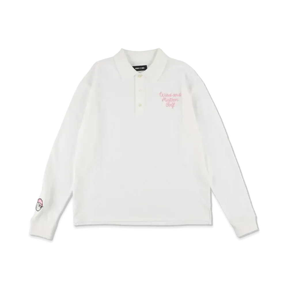 WIND AND SEA MALBON X WDS L/S POLO "White"